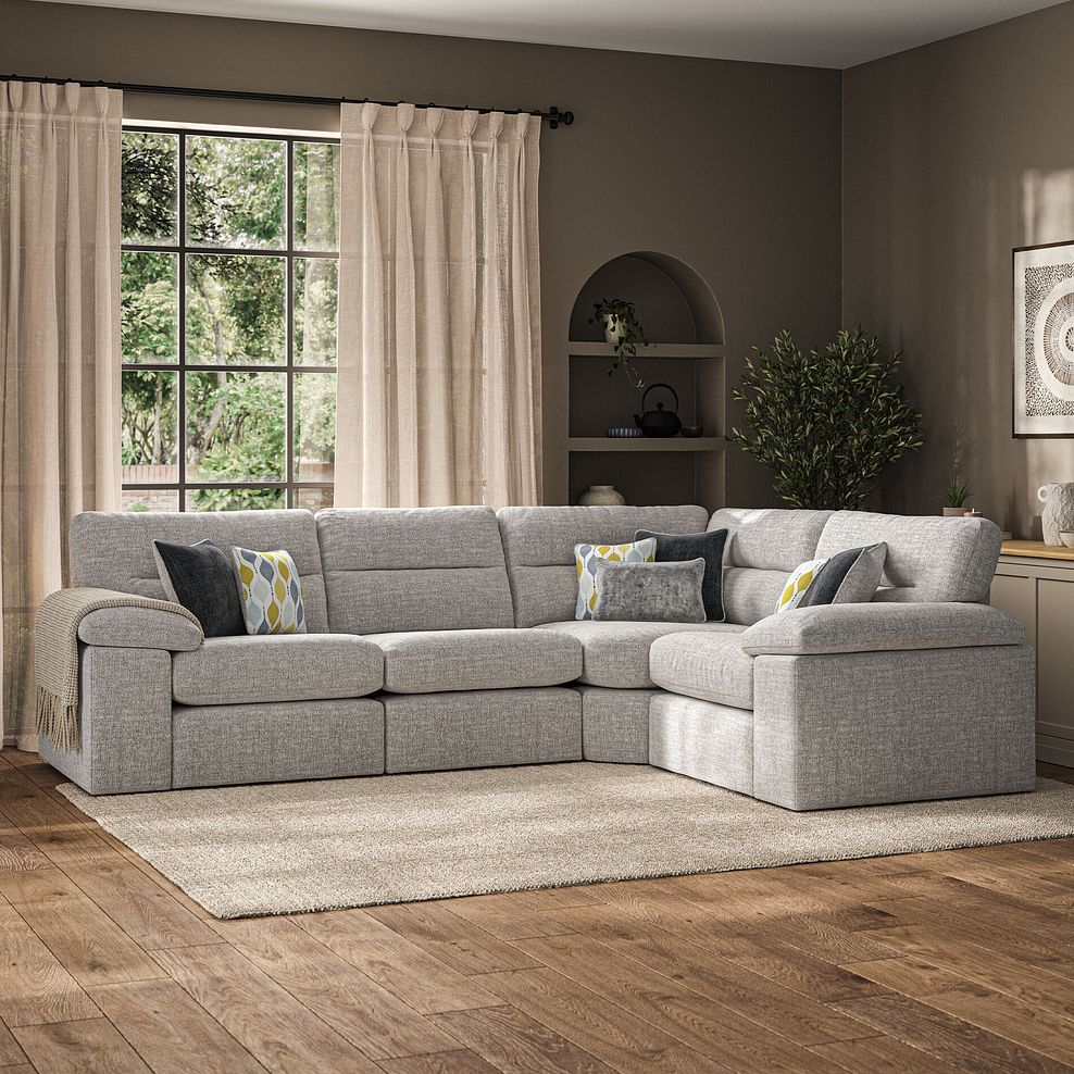 Morgan Modular Group 2 in Santos Silver with Green and Grey Scatters  1