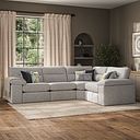 Morgan Modular Group 2 in Santos Silver with Green and Grey Scatters 