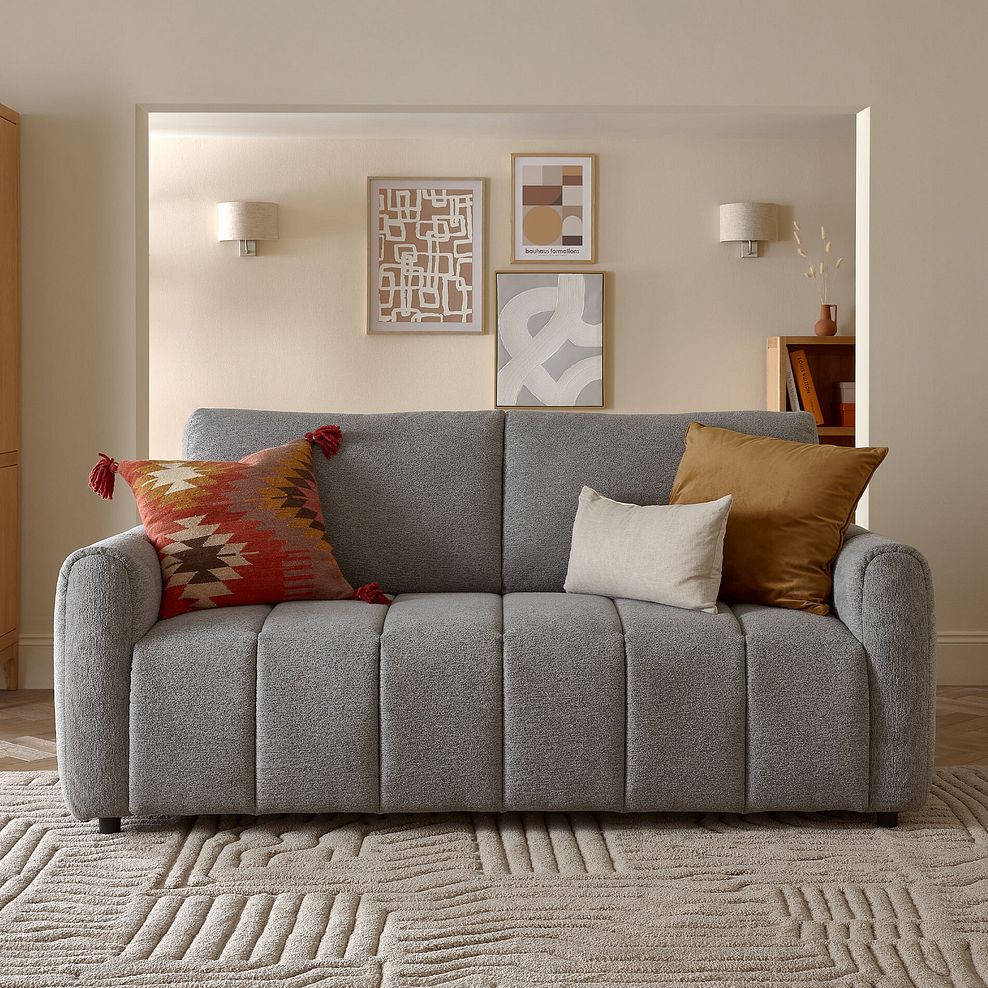 Nap 3 Seater Sofa Bed in Coastal Mist Fabric 4