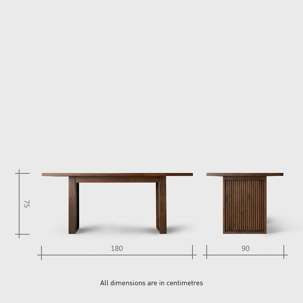 Oliver Dark Oak 5ft11 Dining Table + 8 Bette Chairs with Black Legs in Heritage Bottle Green Velvet 9