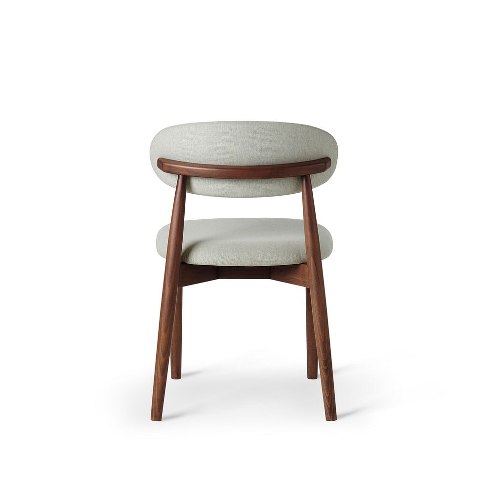 Otis Chair Cool Grey with Walnut Stained Beech Legs  5