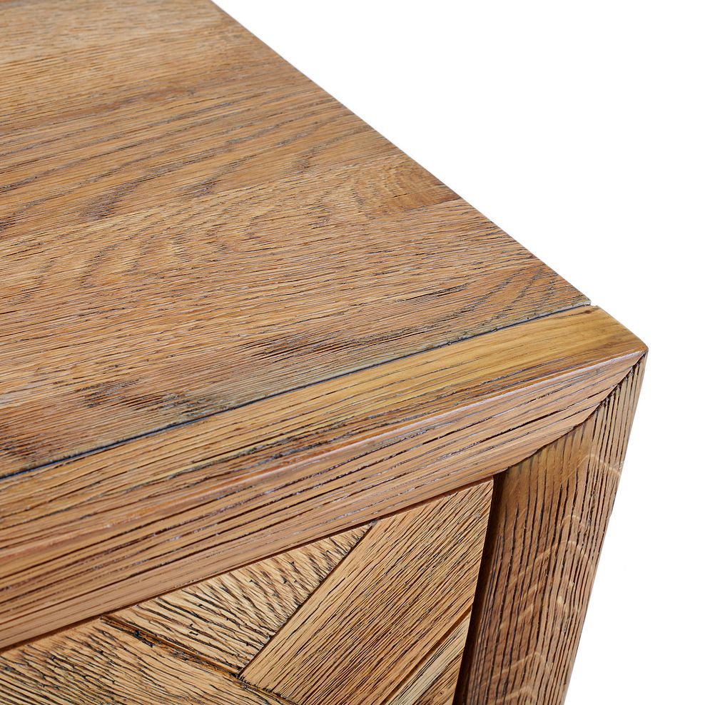 Parquet Brushed and Glazed Oak 2+3 Chest of Drawers 7