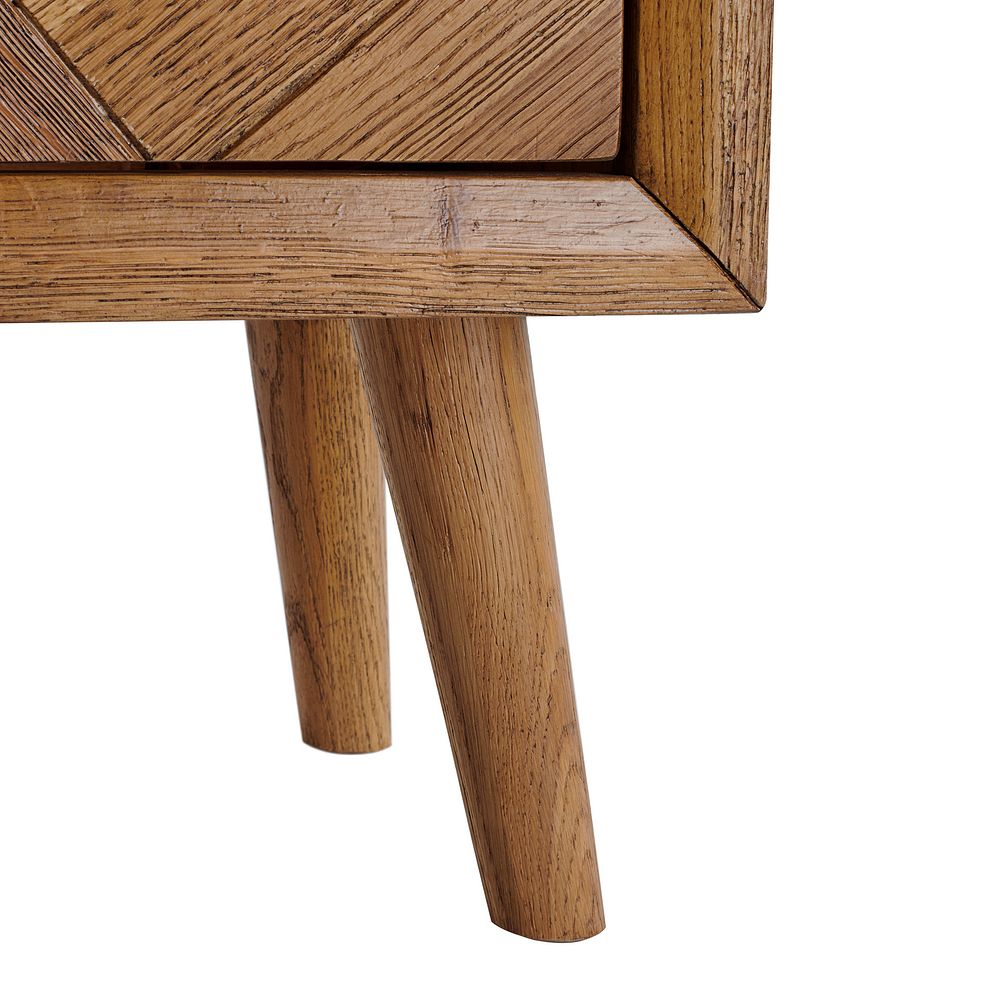 Parquet Brushed and Glazed Oak Tall Bookcase 5