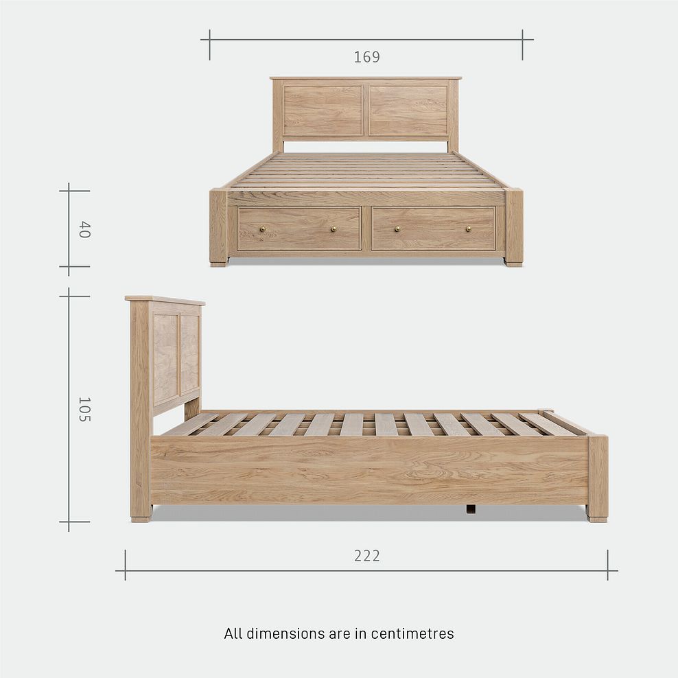 Richmond Smoked Oak Finish Storage King-size Bed 13