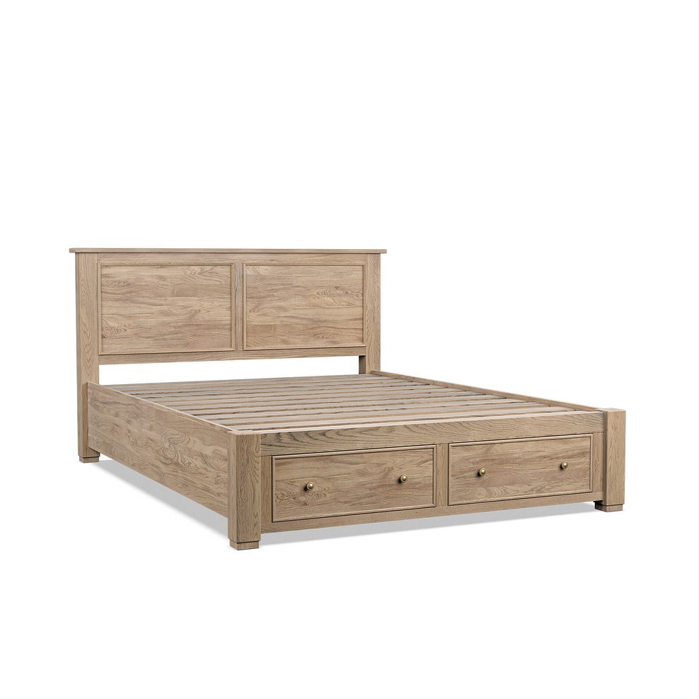 Richmond Smoked Oak Finish Storage King-size Bed 5