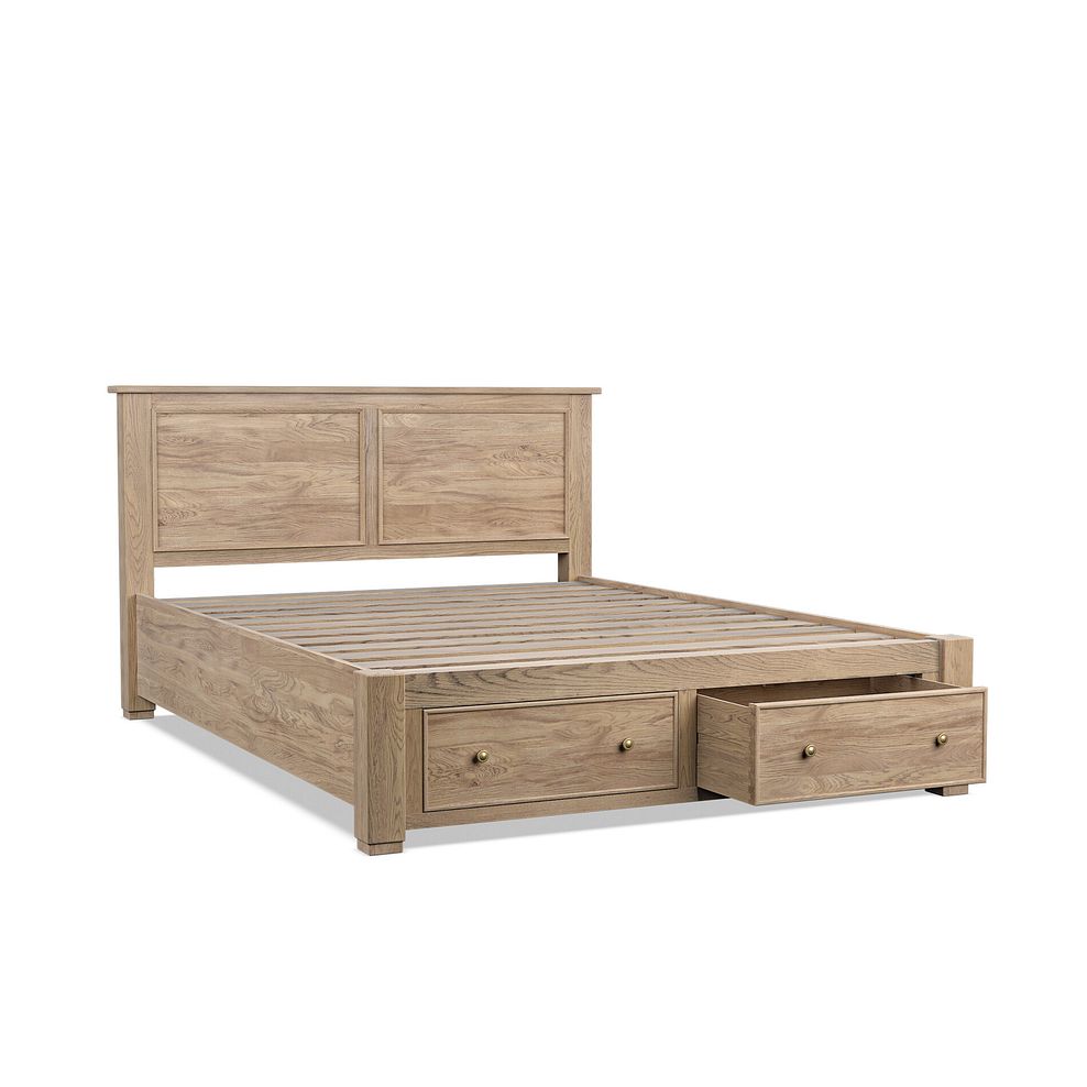 Richmond Smoked Oak Finish Storage King-size Bed 6