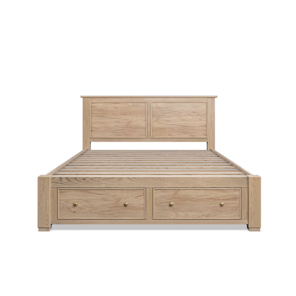 Richmond Smoked Oak Finish Storage King-size Bed 7