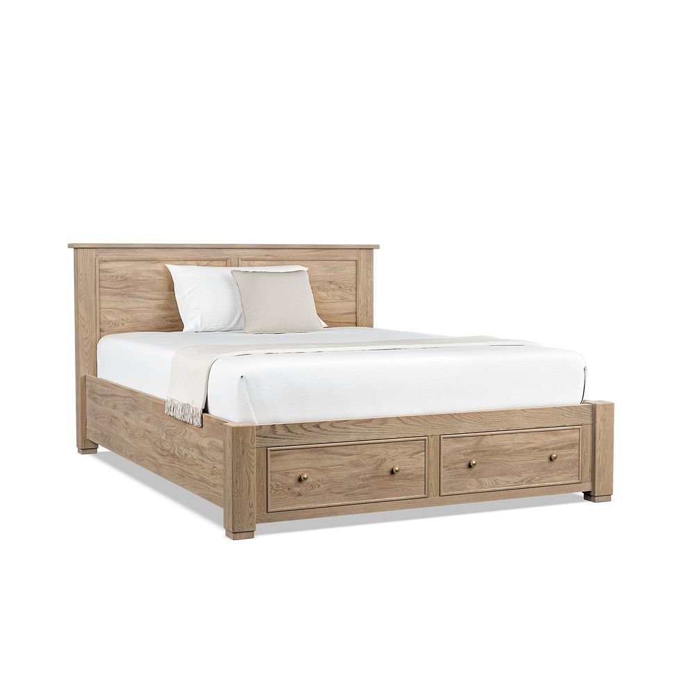 Richmond Smoked Oak Finish Storage King-size Bed 4