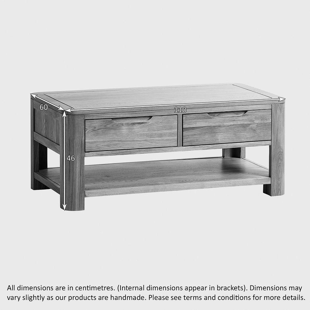 Romsey Natural Solid Oak Coffee Table 3
