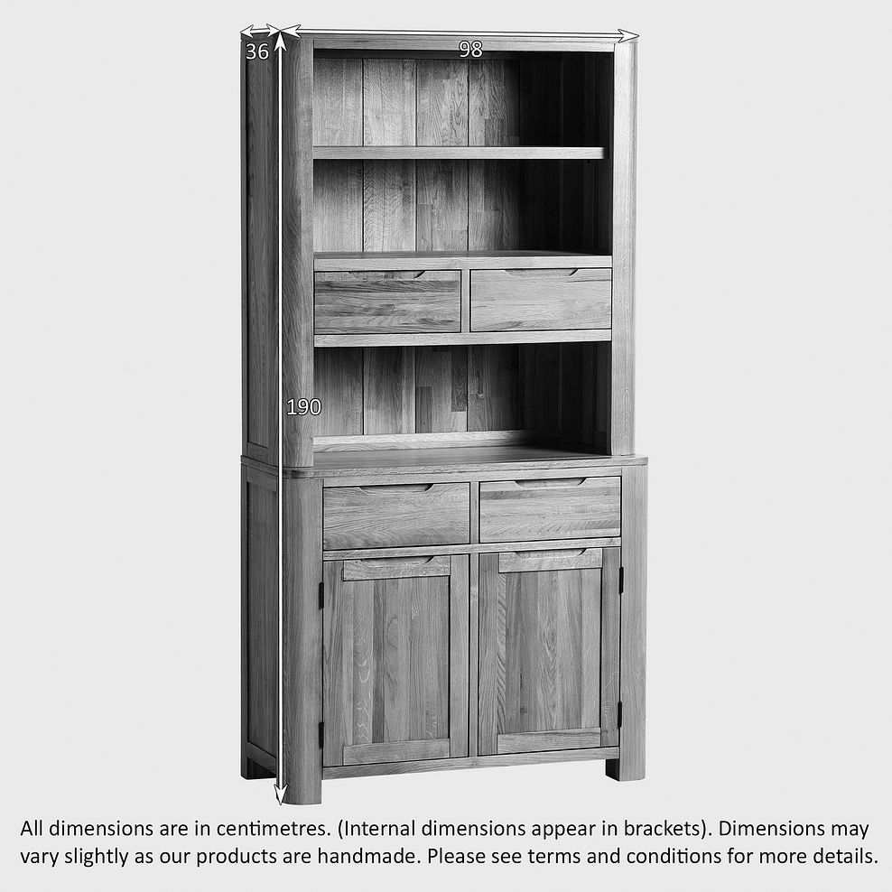 Romsey Natural Solid Oak Small 4 Drawer Dresser 3