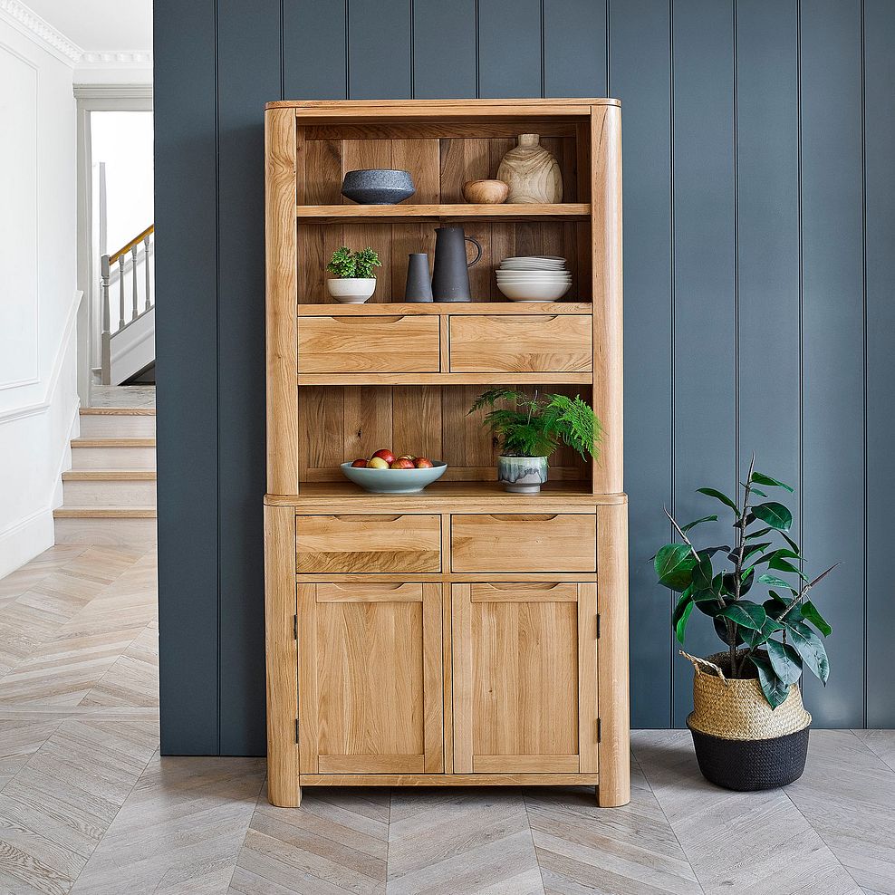 Romsey Natural Solid Oak Small 4 Drawer Dresser 1