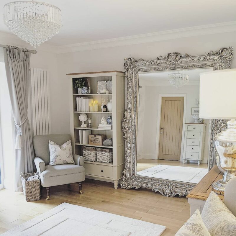 neutral living room decor with 