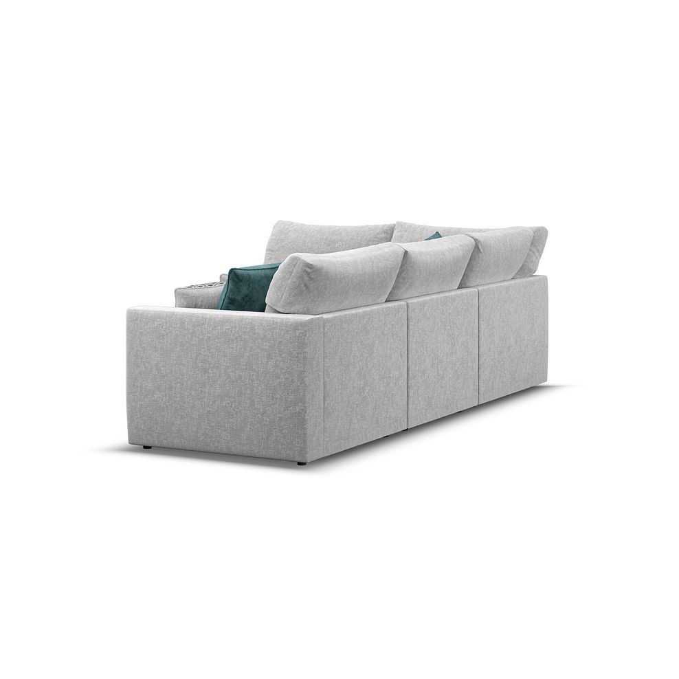 Malvern 4 Seat Right Hand Modular Corner Sofa in Silver fabric - Group 5 3