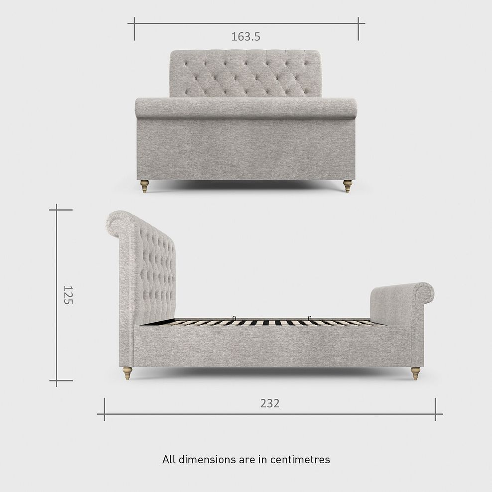 Warwick King-size Ottoman Storage Bed in Seoul Echo Fabric 13