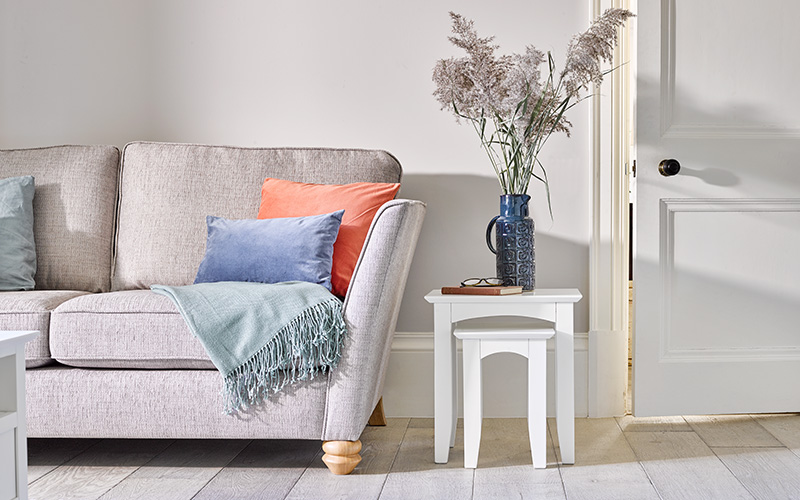 White side tables